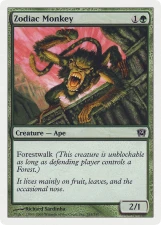 Zodiac Monkey card image