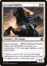 Devoted Paladin card image