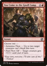 You Come to the Gnoll Camp card image