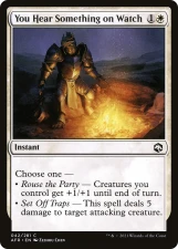 You Hear Something on Watch card image