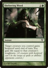 Sheltering Word card image