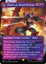 Flamewar, Brash Veteran // Flamewar, Streetwise Operative card image