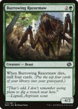 Burrowing Razormaw card image
