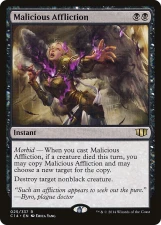 Malicious Affliction card image