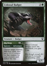 Colossal Badger // Dig Deep card image