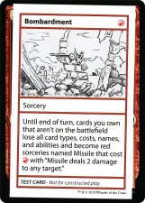 Bombardment card image