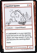 Impatient Iguana card image
