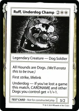 Ruff, Underdog Champ card image