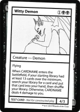 Witty Demon card image