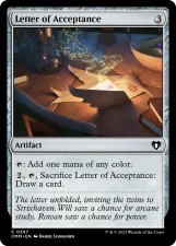Letter of Acceptance card image
