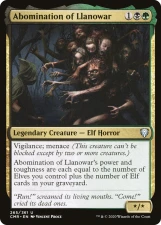 Abomination of Llanowar card image