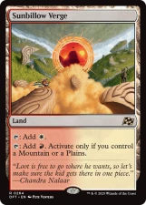 Sunbillow Verge card image