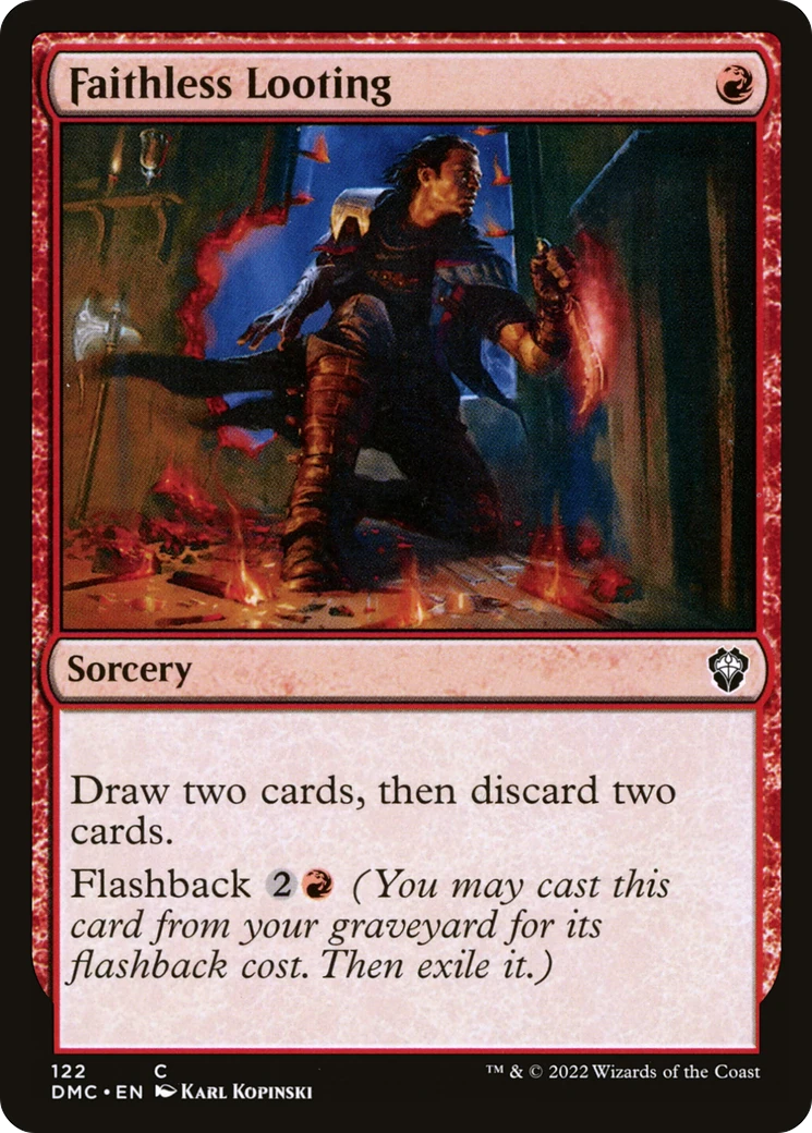 Faithless Looting Magic: The Gathering card image