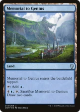 Memorial to Genius card image