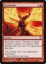Incinerate card image