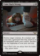 Come Back Wrong card image