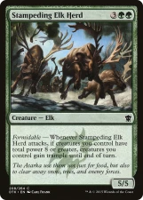 Stampeding Elk Herd card image