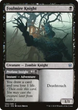 Foulmire Knight // Profane Insight card image
