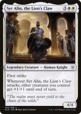 Syr Alin, the Lion’s Claw card image