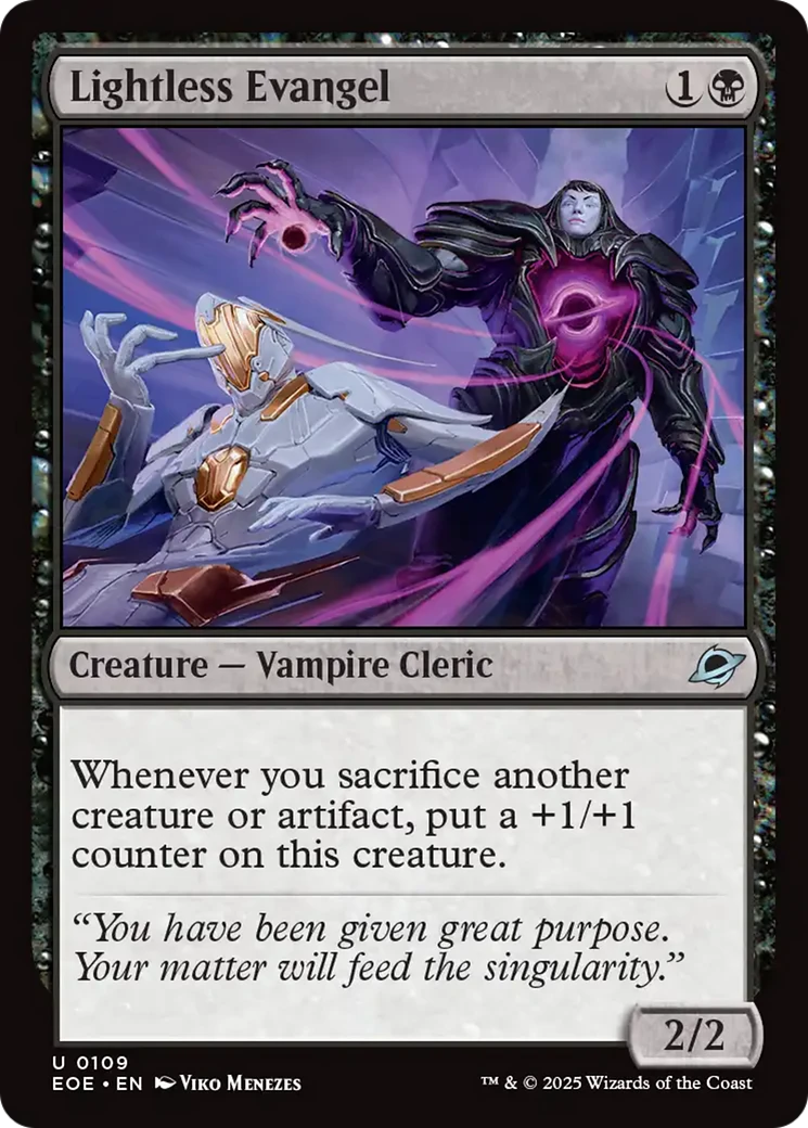 Lightless Evangel Magic: The Gathering card image