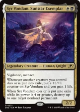 Syr Vondam, Sunstar Exemplar card image
