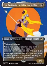 Syr Vondam, Sunstar Exemplar card image