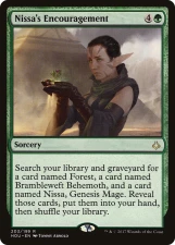Nissa’s Encouragement card image