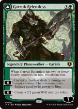 Garruk Relentless // Garruk, the Veil-Cursed card image