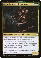 Abomination of Llanowar card image