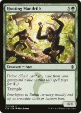 Hooting Mandrills card image