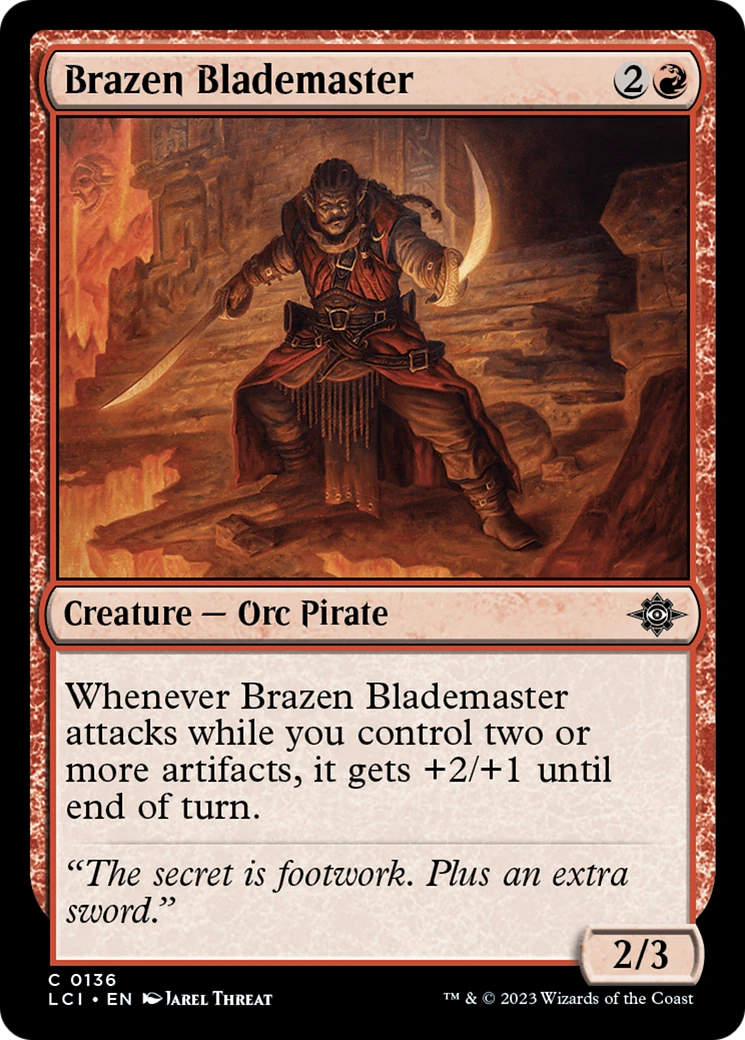 Brazen Blademaster Magic: The Gathering card image