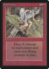 Earthquake card image
