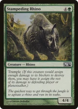Stampeding Rhino card image