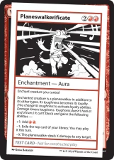 Planeswalkerificate card image