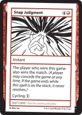 Snap Judgment card image