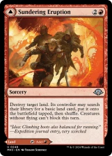 Sundering Eruption // Volcanic Fissure card image
