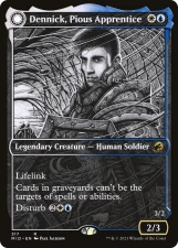 Dennick, Pious Apprentice // Dennick, Pious Apparition card image