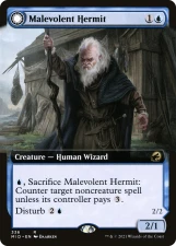 Malevolent Hermit // Benevolent Geist card image