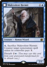 Malevolent Hermit // Benevolent Geist card image