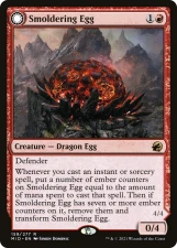 Smoldering Egg // Ashmouth Dragon card image
