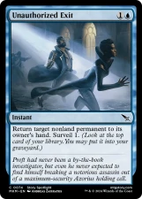 Unauthorized Exit card image