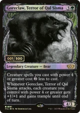 Goreclaw, Terror of Qal Sisma card image