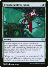 Unnatural Restoration card image