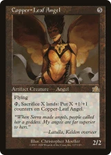 Copper-Leaf Angel card image