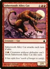Sabertooth Alley Cat card image