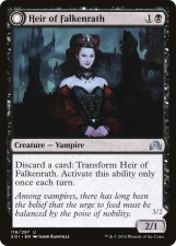 Heir of Falkenrath // Heir to the Night card image