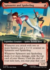 Spinneret and Spiderling card image