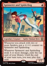 Spinneret and Spiderling card image