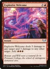 Explosive Welcome card image