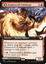 Flamescroll Celebrant // Revel in Silence card image